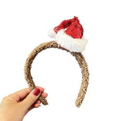 Lamala Weihnachtsdekoration Bowknot Hut Stirnband Festival Urlaub Kopfschmuck Weihnachten Haarspange Party Haarschmuck Zubehör Rentier Stirnband Weihnachten Party Zubehör von Lamala
