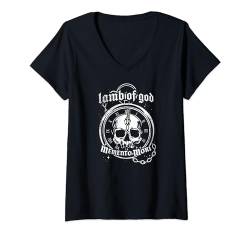 Lamb of God – Memento Mori Coffee T-Shirt mit V-Ausschnitt von Lamb of God Official