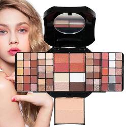 Kosmetik-Make-up-Paletten-Set | Reise-Make-up-Set - Enthält Rouge, Lidschatten, Highlighter, Puder und eine Kombination aus Lidschattenpalette und Spiegel Lambo von Lambo