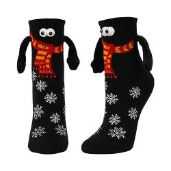 Lustige Magnetische Weihnachten Socken, 3D Weihnachten Socken, Unisex Hand In Hand Socken Mit Magnetarmen, Freundschaftssocken, Funny Freundschaftssocken Für Damen Herren von Lambo