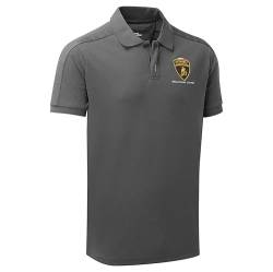 Automobili Lamborghini Leichtes klassisches graues Herren-Poloshirt, offizieller Merchandise-Artikel, grau, XL von Lamborghini