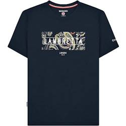 Lambretta Herren-T-Shirt mit Paisley-Motiv, kurzärmelig, navy, 3XL von Lambretta