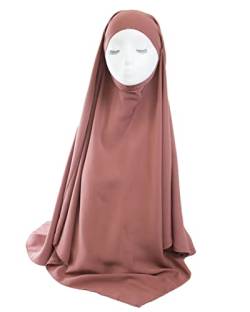 Lamis Hijab – Khimar Hijab – Jilbab für Damen, zum Überziehen, himbeere, One size von Lamis Hijab