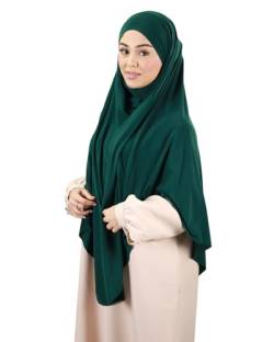 Lamis Hijab Khimar Premium-Jersey, flaschengrün, One size von Lamis Hijab