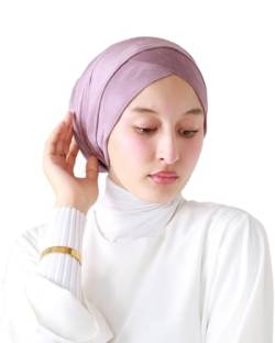 Lamis Hijab Turban für Damen, Muslim, Wildleder, verschleiert, TU-5, Fliederfarben, One size von Lamis Hijab