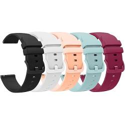 Lamshaw Kompatibel mit AviiHoug H23 Smartwatch-Armbändern, 18 mm, Schnellverschluss, weiches Silikon, Sport-Ersatzbänder für Damen und Herren, Armbandzubehör, kompatibel mit AviiHoug H23, Sunorshop von Lamshaw