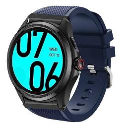 Lamshaw Kompatible Ticwatch Pro 5 Smartwatch-Bänder, klassisches Silikon-Ersatzarmband, kompatibel mit Ticwatch Pro 5 Android Smartwatch, Blau von Lamshaw