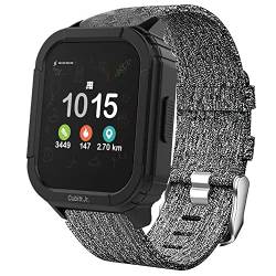 Lamshaw Smartwatch-Bänder, kompatibel mit Cubitt Jr Smartwatch-Armbändern, atmungsaktives Nylon-Gewebe, Ersatzzubehör, kompatibel mit Cubitt Jr Smartwatch/Phyulls S16 Kid Smartwatch, Grau von Lamshaw