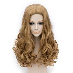 LanTing Cosplay Perücke The Cinderella Brown Lange Perücke Styled Frauen Cosplay Party Fashion Anime Human Costume Full wigs Synthetic Haar Heat Resistant Fiber(style 2) von LanTing