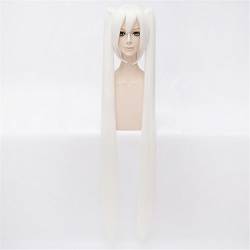 LanTing Cosplay Perücke VOCALOID2 Miku white Clip Lange Perücke Styled Frauen Cosplay Party Fashion Anime Human Costume Full wigs Synthetic Haar Heat Resistant Fiber von LanTing