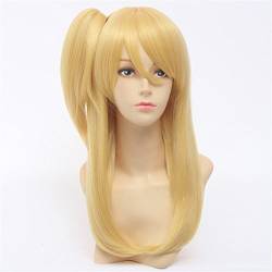 LanTing Fairy Tail Lucy Heartphilia Gold Clip Long Styled Woman Cosplay Party Fashion Anime Wig von LanTing