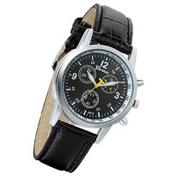 LANCARDO Herren Damen Armbanduhr Analog mit Leder Armband LCD12P061 von Lancardo