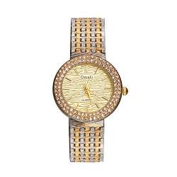 Lancardo Damen Armbanduhr Schlicht Zifferblatt mit Rund Bandwaage Strass Lünette Wasserdicht Uhr von Lancardo