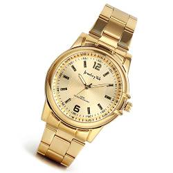 Lancardo Herren gold Edelstahl Armbanduhr, Luxus elegant Business Casual Chronograph Quarz modisch Sport Uhr von Lancardo