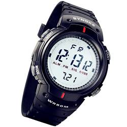 Lancardo Kinder Sport Uhr Armbanduhr Digital mit Plastik Armband LCD100655 von Lancardo