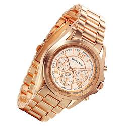 lancardo Pure Luxury Herren 's Rose Gold Ton mit 3 Zifferblätter zur (Rose Gold, 2) von Lancardo