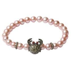 Lancaster Pulsera Mujer JLA-BR-CRAB-3-PU Rosa Verde Plata de Ley 16 mm von Lancaster