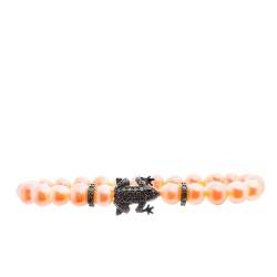 Lancaster Pulsera Mujer JLA-BR-FROG-3-PE Naranja Verde Plata de Ley 16 mm von Lancaster