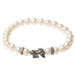 Lancaster Pulsera Mujer JLA-BR-FROG-3-WH Blanco Verde Plata de Ley 16 mm von Lancaster