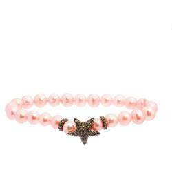 Lancaster Pulsera Mujer JLA-BR-STAR-3-PU Rosa Verde Plata de Ley 16 mm von Lancaster