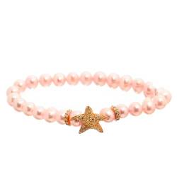 Lancaster Pulsera Mujer JLA-BR-STAR-6-PU Rosa Dorado Plata de Ley 16 mm von Lancaster