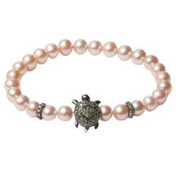 Lancaster Pulsera Mujer JLA-BR-TURTLE-3-PU Rosa Verde Plata de Ley 16 mm von Lancaster