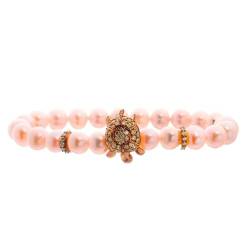 Lancaster Pulsera Mujer JLA-BR-TURTLE-6-PE Dorado Naranja Plata de Ley 16 mm von Lancaster