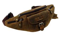 Old-School Beltbag Gürteltasche Bauchtasche Leder - Marke LandLeder von LandLeder