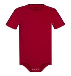 Landofgenie Herren Onesie Pyjamas für Erwachsene One Piece Pyjamas Kurzarm Crotch Bodysuit Top Shirt Romper Rot L von Landofgenie