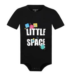 Landofgenie Männer Bodysuit Jumpsuit Druckknöpfe Schritt One Piece Shirt Tops Onesie Herren Einteiliger Unterwäsche BaumwolleSchwarz 2XL von Landofgenie