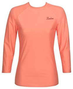 Damen UV-Schutz T-Shirt UV Protect 80, Oeko-Tex 100 in Koralle, Größe XL von Landora