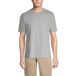 Lands' End Herren Super-T Kurzarm T-Shirt, Grau meliert, XX-Large von Lands' End