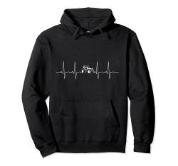 Landwirtschaft Landwirt Bauer Herzschlag Traktor EKG Trecker Pullover Hoodie von Landwirt T-Shirts und Bekleidung Bauer nordishland