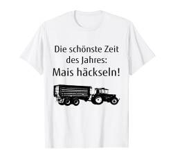 Mais häckseln Landwirt Bauer Lohner Silo Landwirtschaft T-Shirt von Landwirt T-Shirts und Bekleidung Bauer nordishland