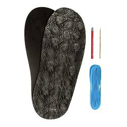 DIY Barfuss Sandalen - Huarache-Sandalen Vibram 7148 selbermachen (schwarz) barfuß Schuhe & Senkelfarbauswahl (türkis) von Langlauf Schuhbedarf