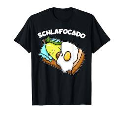 Schlafocado Avocado Schlafanzug Pyjama Nachthemd Schlaf T-Shirt von Langschläfer Morgenmuffel Avocado Geschenke