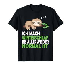 Faultier Nachthemd Schlafshirt Pyjama Schlafanzug Geschenk T-Shirt von Langschläfer Morgenmuffel Nachteule Geschenkidee