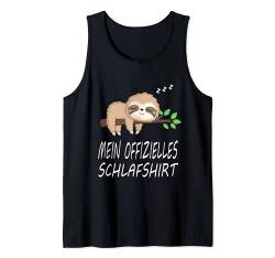 Faultier Nachthemd Schlafshirt Pyjama Schlafanzug Geschenk Tank Top von Langschläfer Morgenmuffel Nachteule Geschenkidee