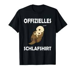 Otter Nachthemd Schlafshirt Pyjama Schlafanzug Geschenk T-Shirt von Langschläfer Morgenmuffel Nachteule Geschenkidee