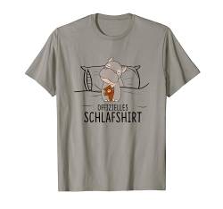 Offizieller Hippo Schlafanzug Nachthemd T-Shirt von Langschläfer Morgenmuffel Schlafanzug Geschenkidee
