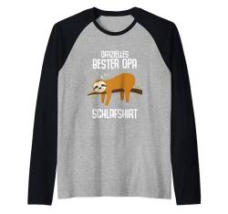 Offizielles Bester Opa Schlafshirt für Opas Großvatertag Opa Raglan von Langschläfer Morgenmuffel Schlafanzug Geschenkidee