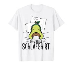 Avocado Offizielles Schlafshirt Schlafanzug Nachtwäsche T-Shirt von Langschläfer Schlafen Morgenmuffel Schlafshirts