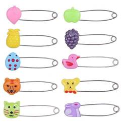 4 Stück Nappy Pins, Plastic Head-sicherheitsnadel-hold-Clip Locking Tuch Lätzchen Windeln Pins Für Baby-Kind-Kleinkinder Kinder von Lankater
