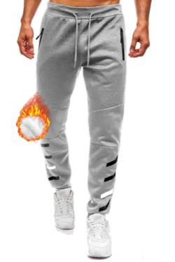 Lantch Jogginghose Herren Gefütterte Fleecehose Trainingshose Hosen Herren Sweatpants Thermohose Winter Hose Freizeithose Sporthosen Winterhose von Lantch