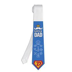 Lanzonia Fashion-Serie - Lustige Krawatte für Männer, Neuheit Designer mit Papa Muster Herren Krawatten für Vatertag von Lanzonia