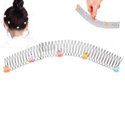 Dehnbare unsichtbare Haarspangen, 1/3 Stück Mädchen U-Form Finishing Fixer Kamm Stirnbänder, flexibles Clip-förmiges Set-Zubehör for Kinder, Kleinkinder, Kinderzubehör (Color : Bunny Star, Size : 1P von LaoSShu