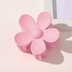 Nette Blume Kralle Clip Haarclips für Frauen Mädchen Kinder, 2/10 Pcs Große Matte Haar Kiefer Clips Teen Mädchen Trendy Stuff Haarclips Für Dicke Haar Zubehör Geschenke (Color : Pink*2PCS, Size : On von LaoSShu