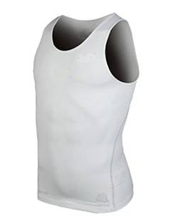 Herren Ärmelloses Kompressionsshirt Cool Compression Base Layer Outdoor Fitness T-Shirt Tank Top Weiß L von LaoZan