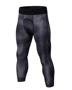 Männer Kompression 3/4 Hose Workout Laufen Leggings Strumpfhosen Sport Tights M von LaoZanA