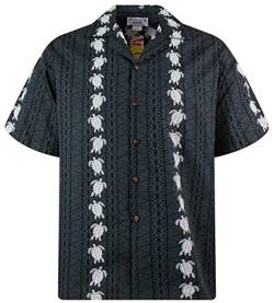 P.L.A. Pacific Legend Original Hawaiihemd, Kurzarm, Turtle New, Schwarz, XXL von Lapa